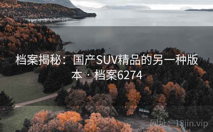档案揭秘:国产SUV精品的另一种版本 · 档案6274 档案揭秘:国产SUV精品的另一种版本 · 档案6274
